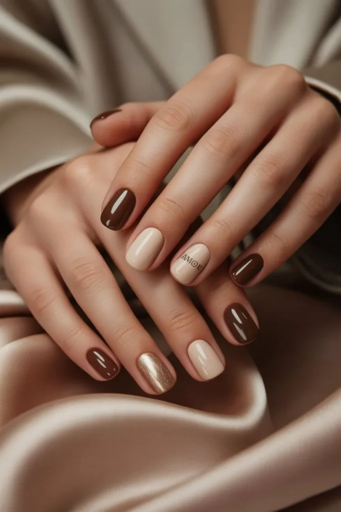 Brown Fall Nails