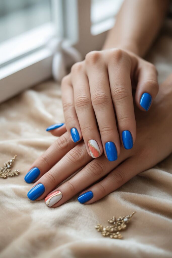 Nails 2025 Trends Summer Blue