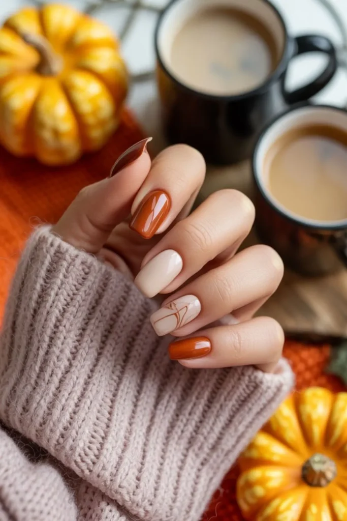 Fall Acrylic Nails