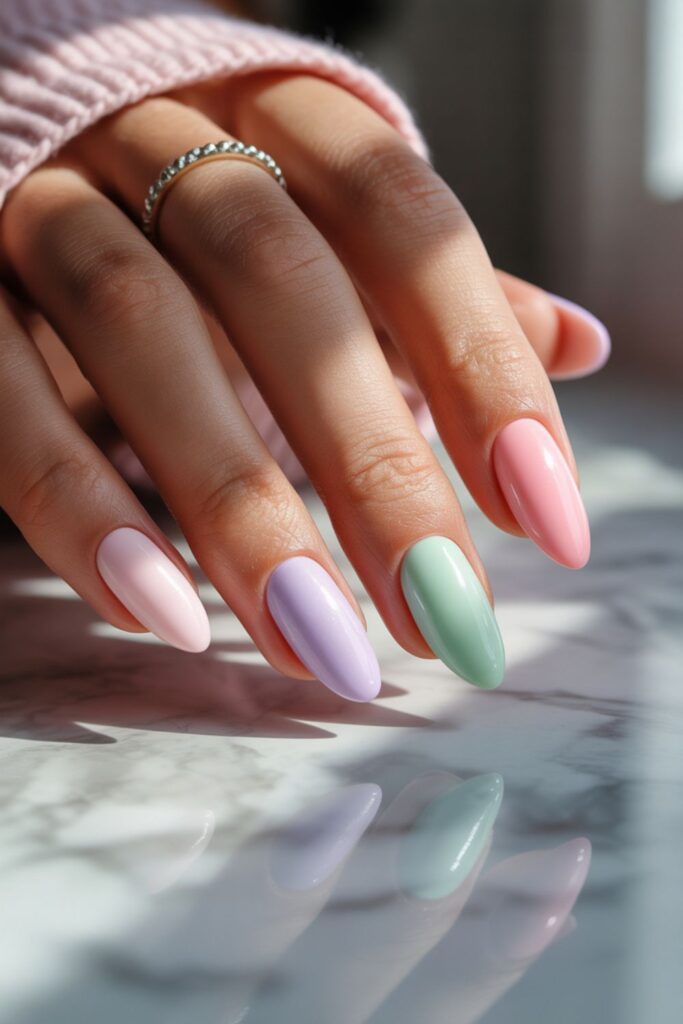 Nails 2025 Trends Summer Almond