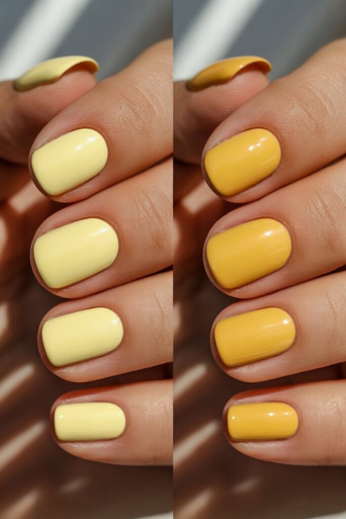 Nails 2025 Trends Butter Yellow