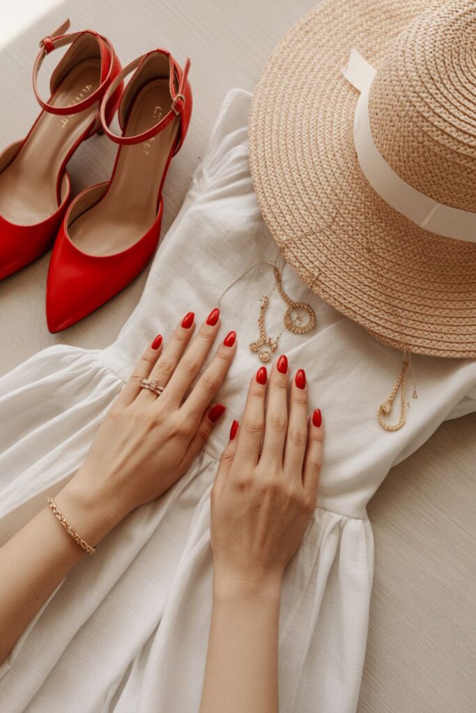 Trendy Nails 2025 Summer Red