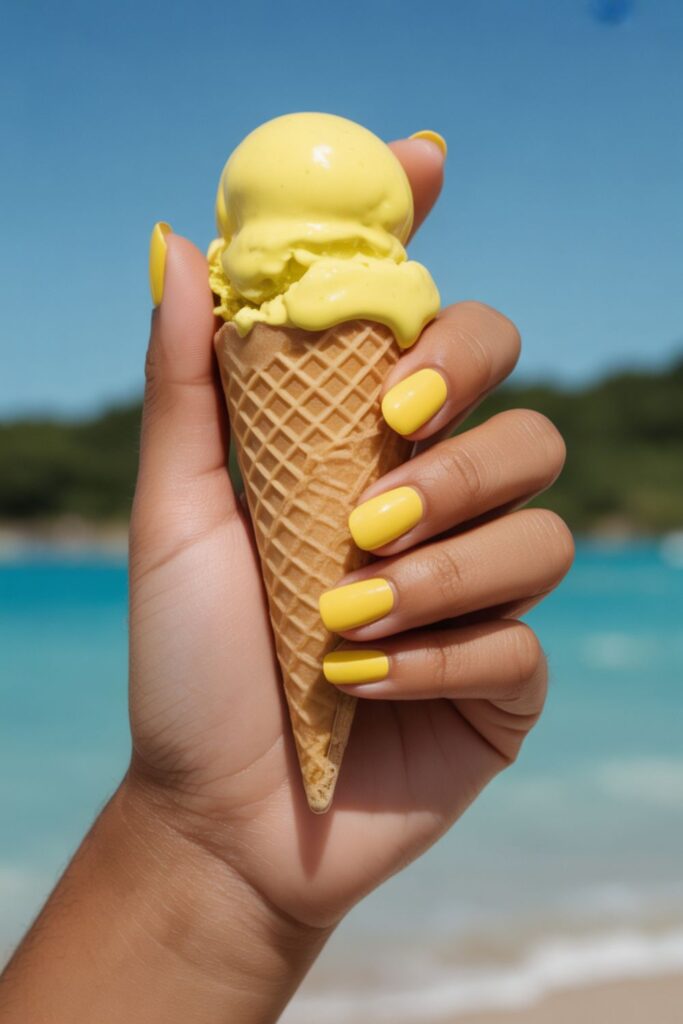 Nails 2025 Trends Summer Yellow
