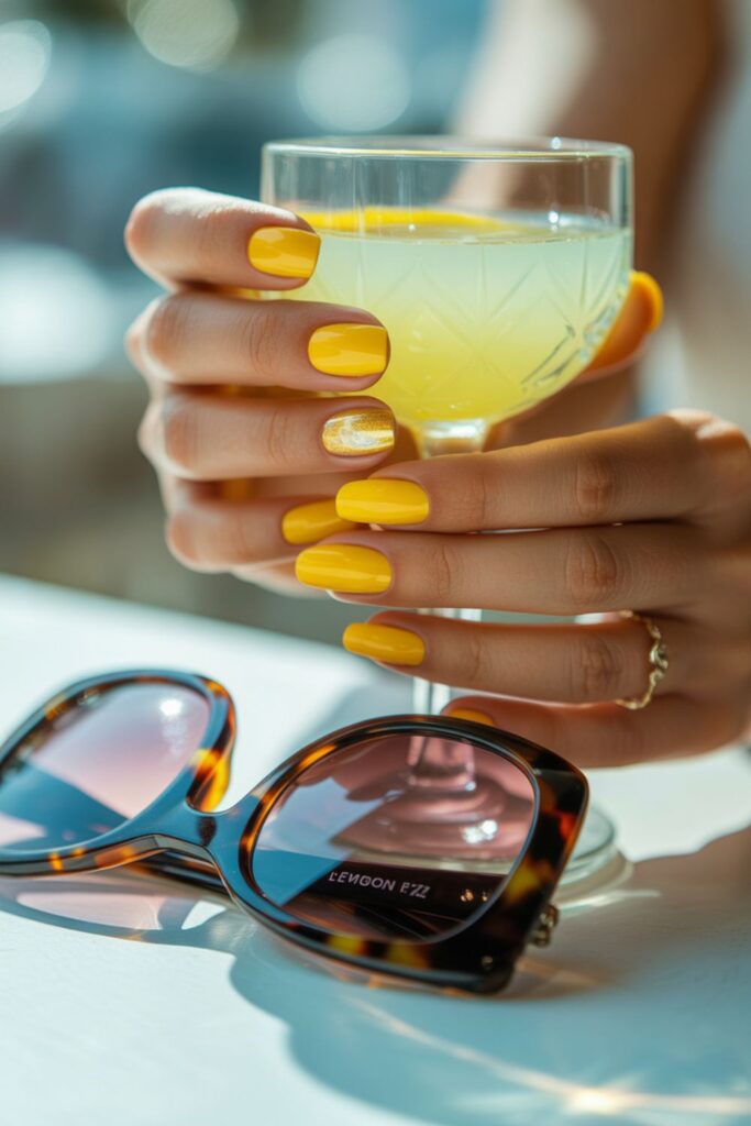 Nails 2025 Trends Summer Yellow