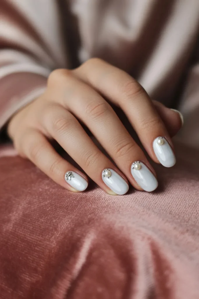 Trendy Nails 2025 Summer White