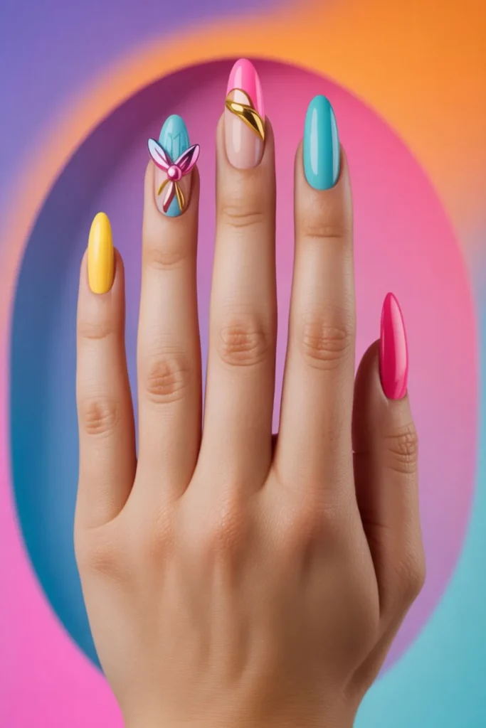 Nails Inspiration 3D Flowers