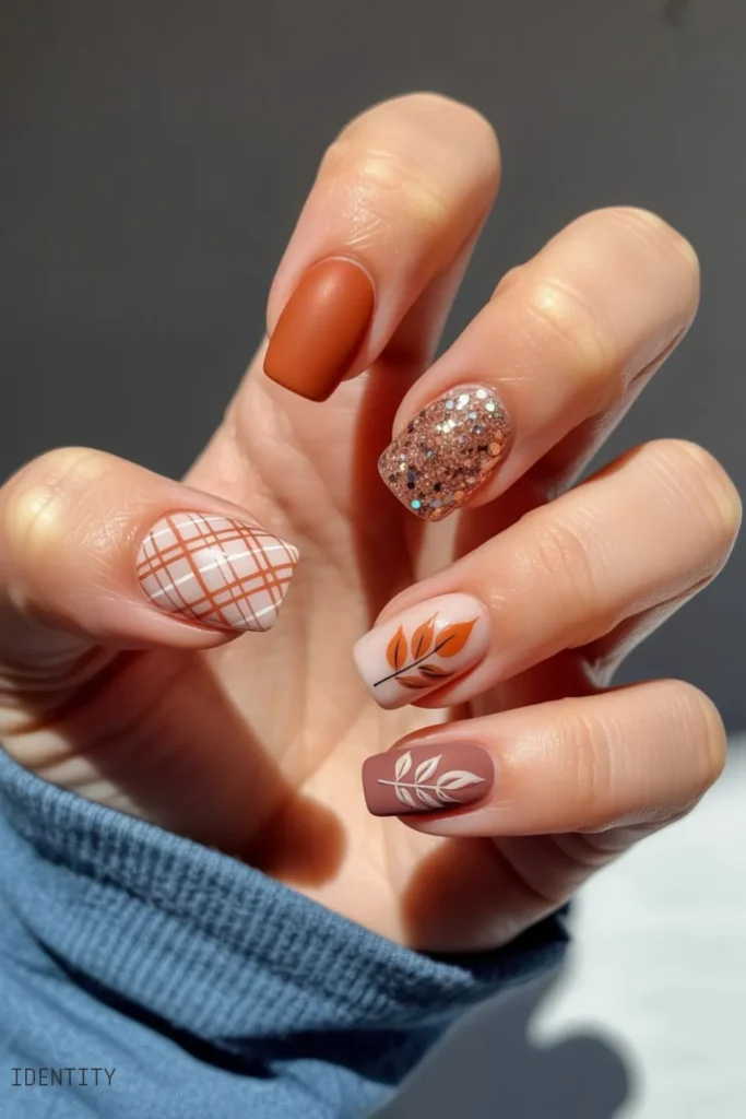 Fall Nails Square: The Only Shape That Makes Autumn 2025 Colors Look Expensive 5 Fall Nails Square