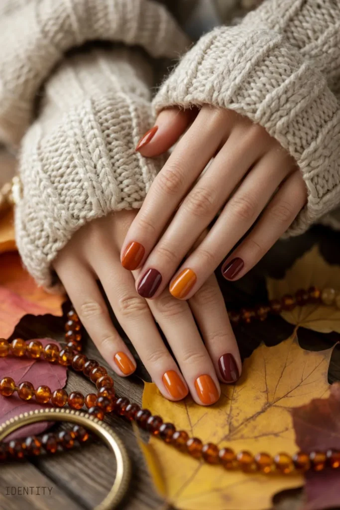 Autumn Nails Short: 40+ Stunning Chic Fall Manicure Ideas for 2025 2 Autumn Nails Short