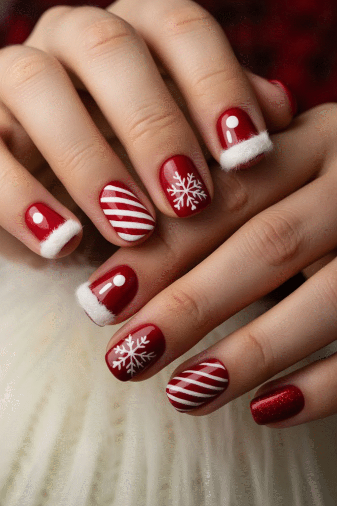 Cute Christmas Nail Designs: Stunning Festive Manicure Ideas 2025 4 Cute Christmas Nail Designs