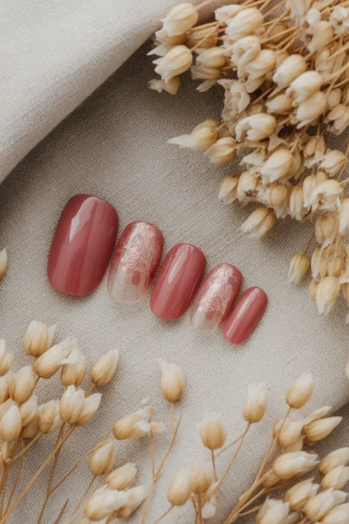 Dusty Rose Nails Design: 17 Elegant Looks That Instantly Elevate Your 2025 Manicure 2 Dusty Rose Nails Design