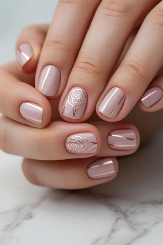 Dusty Rose Nails Design: 17 Elegant Looks That Instantly Elevate Your 2025 Manicure 5 Dusty Rose Nails Design