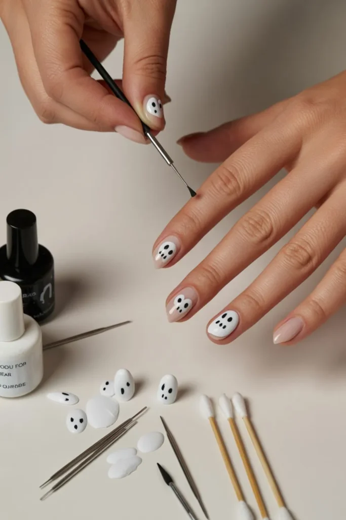 Fall Ghost Nails: 13 Charming Nail Looks That Are Spooky in the Best Way 3 Fall Ghost Nails