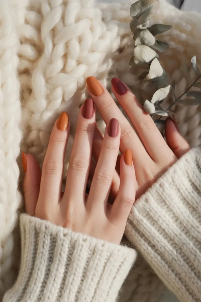 Fall Nails Solid Color: 17 Stunning Shades That Instantly Elevate Your 2025 Look 2 Fall Nails Solid Color