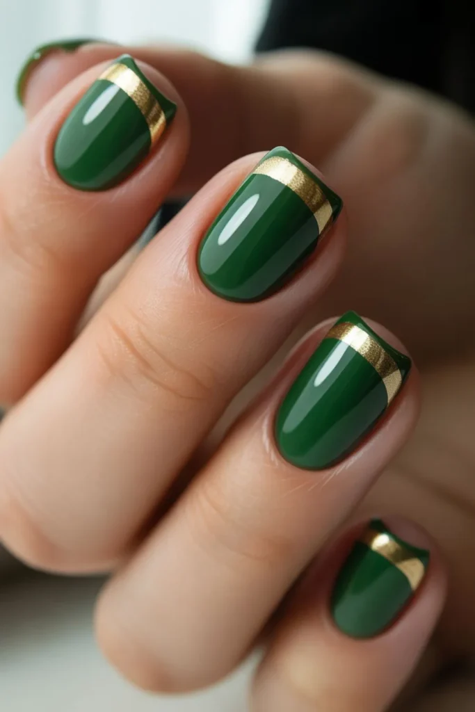Christmas Nails Green and Gold: The Pinnacle of Festive Glamour 2025 5 Christmas Nails Green and Gold