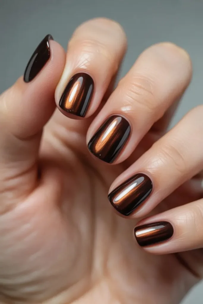 Coffee Chrome Nails: 5 Luxe Tips for a Rich Mocha Shine 5 Coffee Chrome Nails