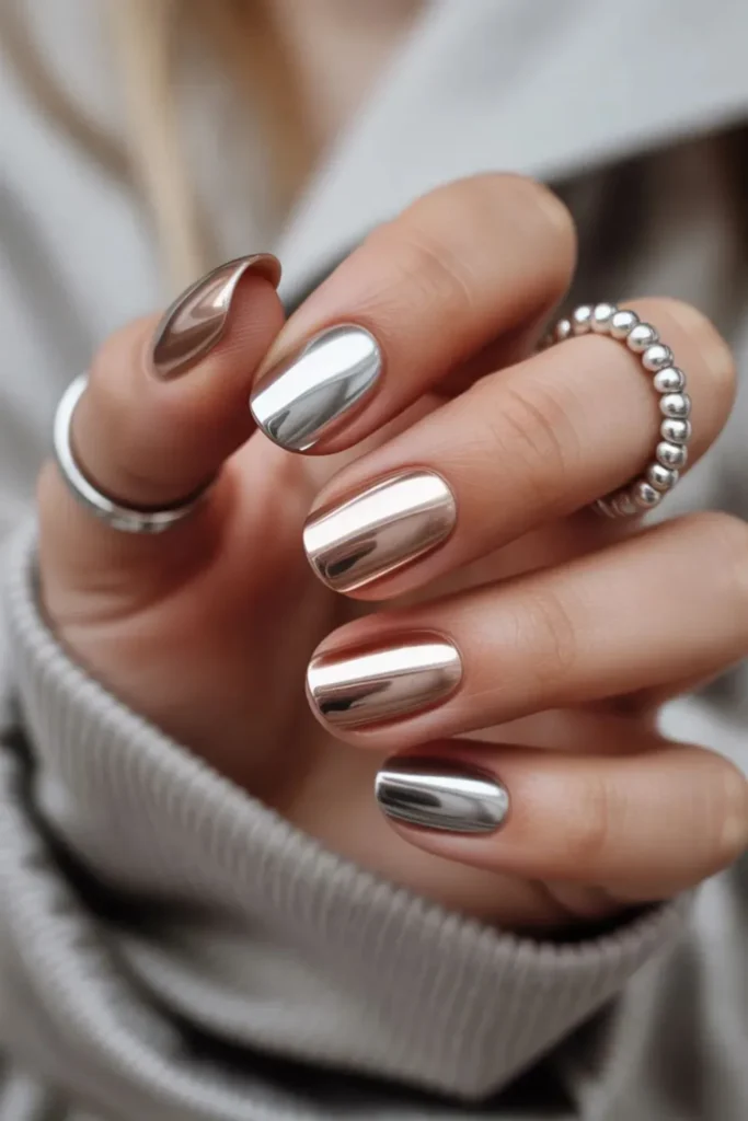 Metallic Chrome Nails: 7 Power Tips for a Flawless Mirror Finish 2 Metallic Chrome Nails