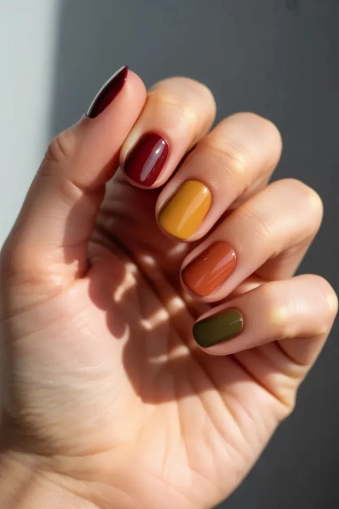 Short Fall Nail Ideas: 9 Stunning Looks for a Chic & Practical Autumn Manicure 3 Short Fall Nail Ideas