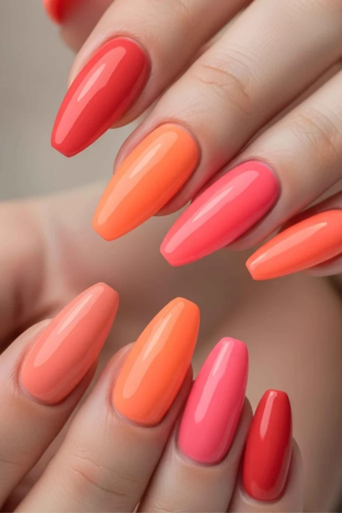 59 Coral Summer Nails That Look Expensive and Last All Season 4 Coral Summer Nails