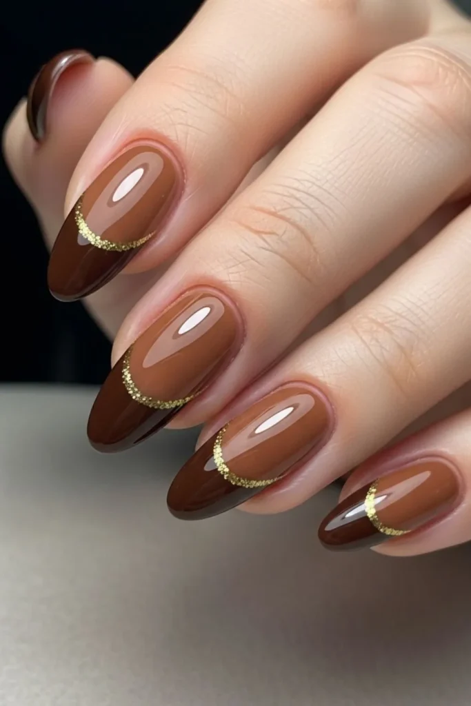 53 Brown French Tip Nails That Look Expensive Without Trying 3 Brown French Tip Nails