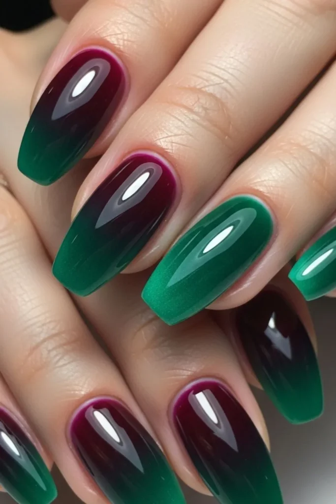59 Burgundy Ombre Nails That Look Expensive and Last All Season 6 Burgundy Ombre Nails