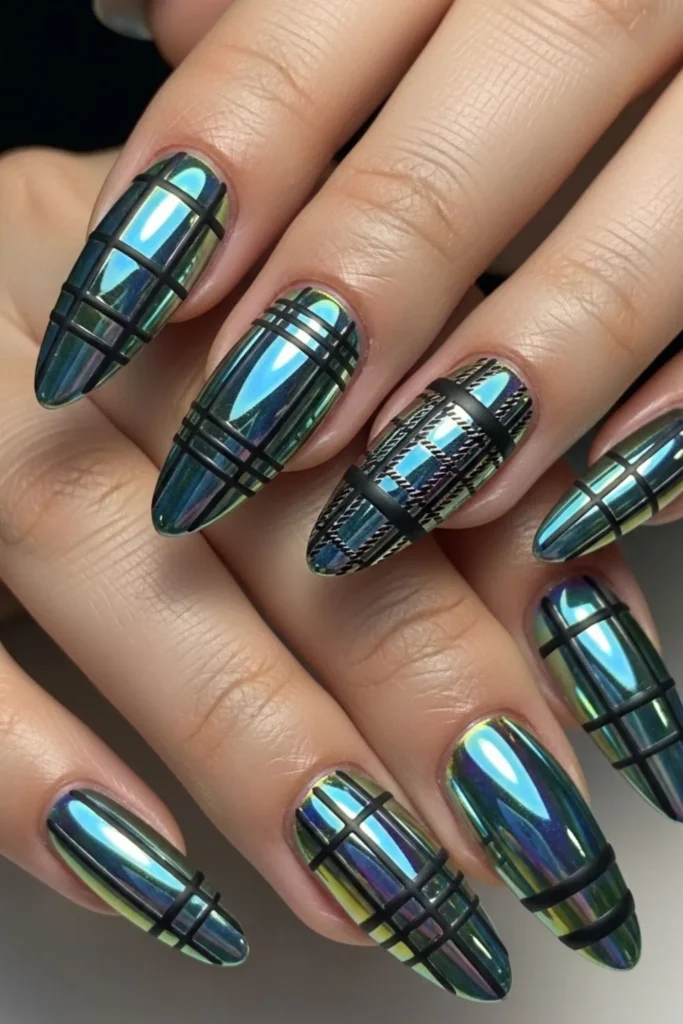 56 Plaid Nail Design Ideas That Look Expensive and Effortlessly Chic 7 Plaid Nail Design Ideas