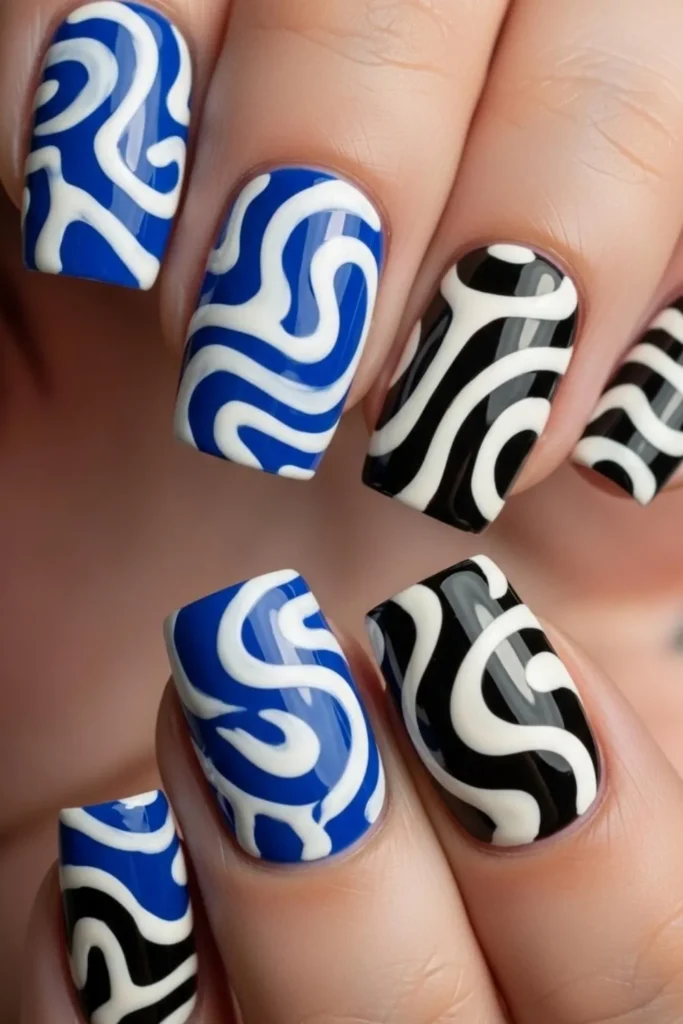 22 Spring Swirl Nails That Look Expensive Without the Salon Price Tag 10 Spring Swirl Nails
