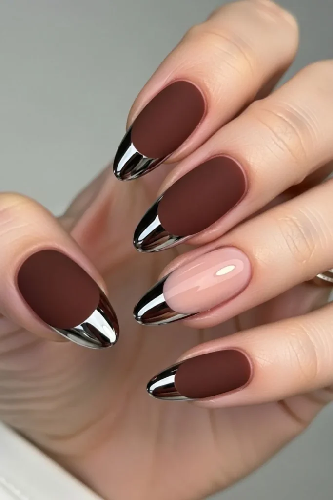 53 Brown French Tip Nails That Look Expensive Without Trying 6 Brown French Tip Nails