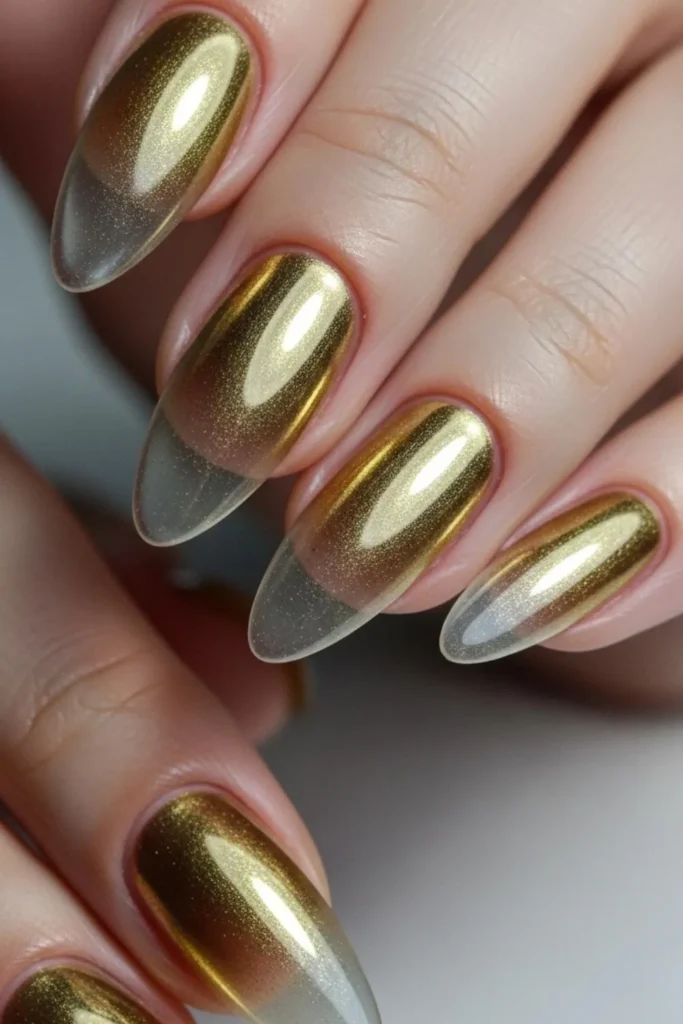 61 Gold Chrome Nails That Look Expensive and Wear Like a Dream in 2026 8 Gold Chrome Nails