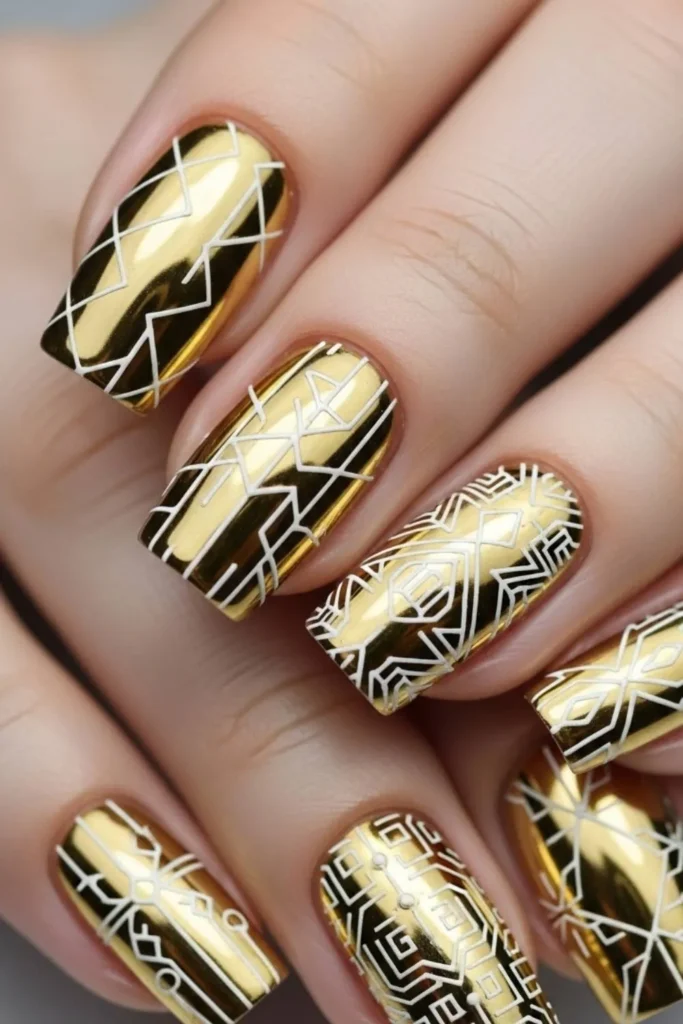 61 Gold Chrome Nails That Look Expensive and Wear Like a Dream in 2026 4 Gold Chrome Nails