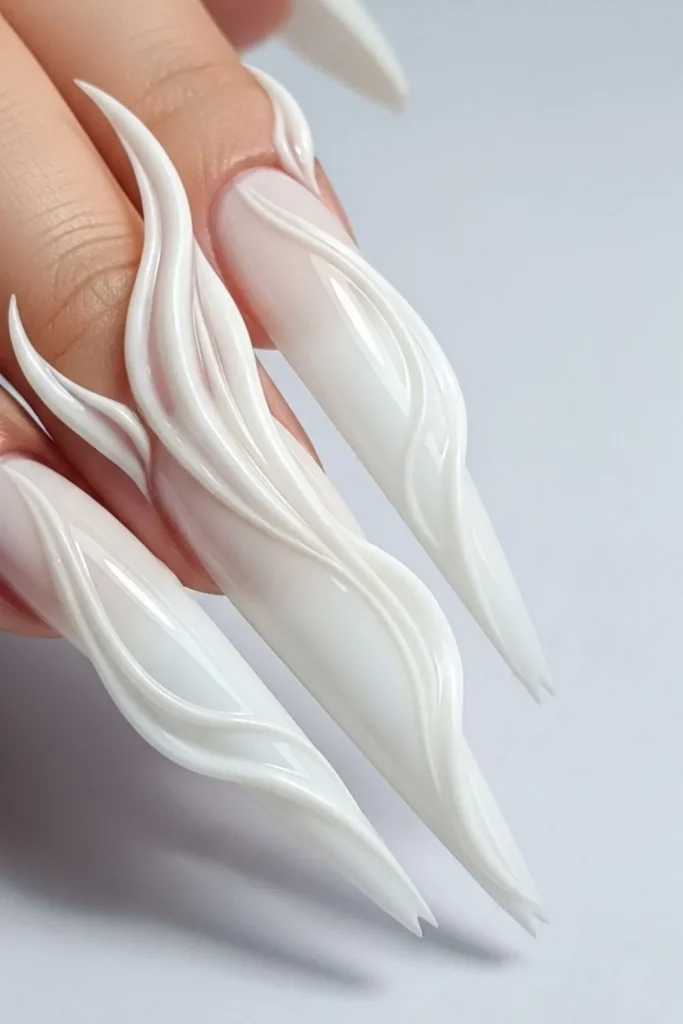 74 Milky White Nails That Look Expensive Without Trying 8 Milky White Nails