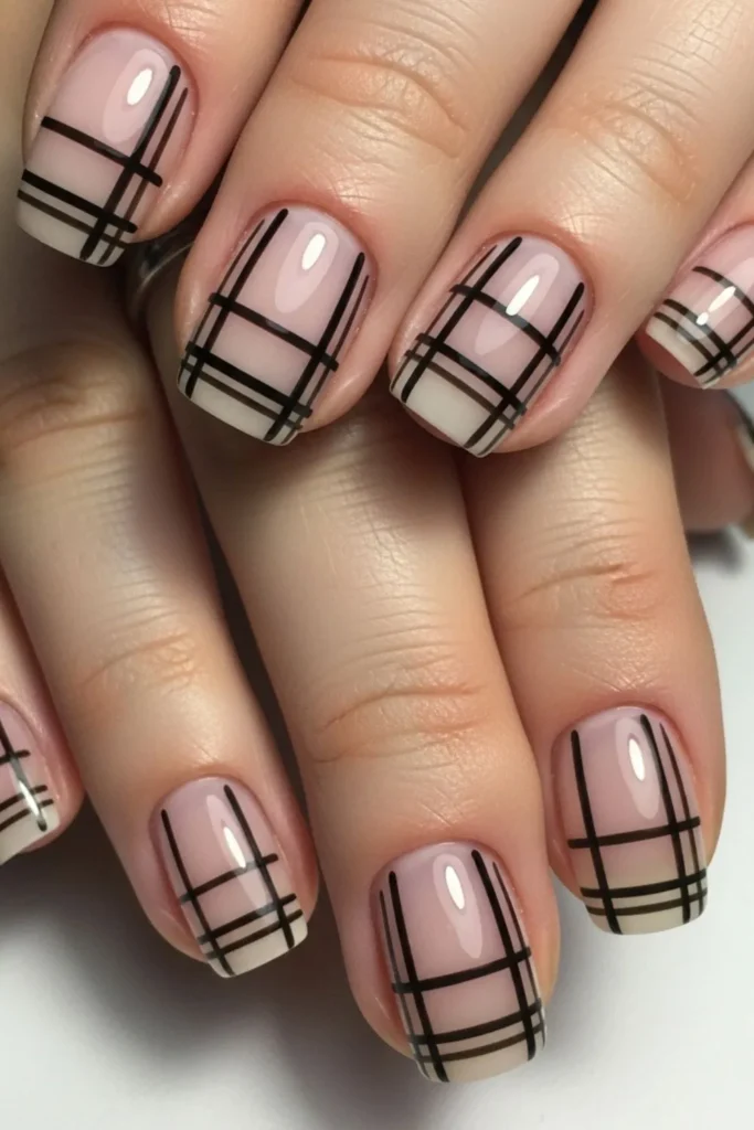 56 Plaid Nail Design Ideas That Look Expensive and Effortlessly Chic 4 Plaid Nail Design Ideas