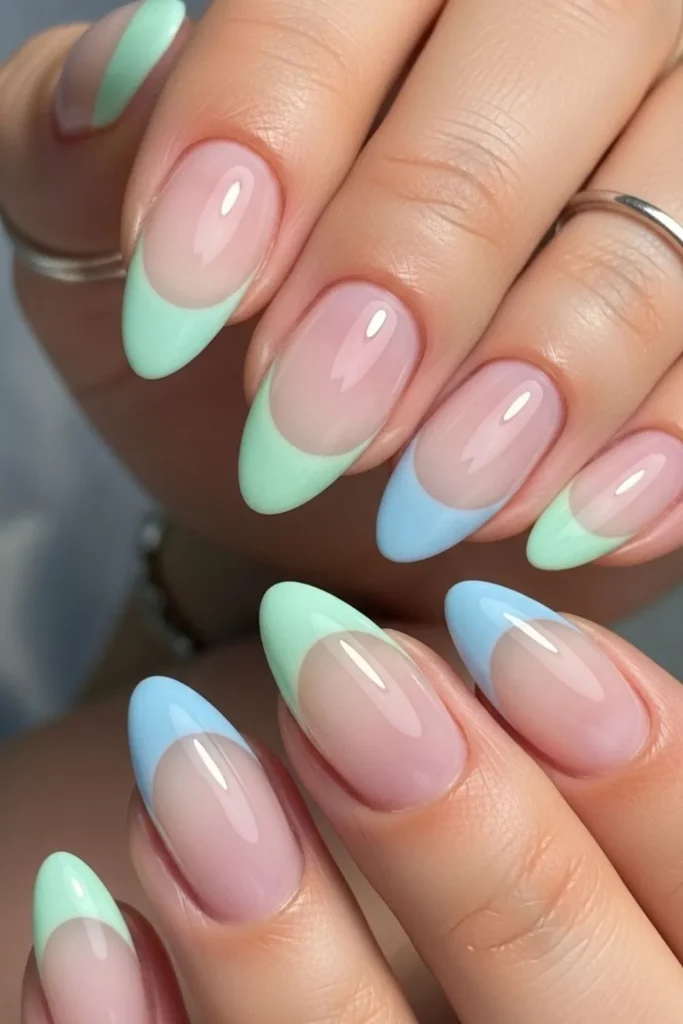 54 Colored French Tips That Look Expensive and Feel Totally Wearable in 2026 5 Colored French Tips