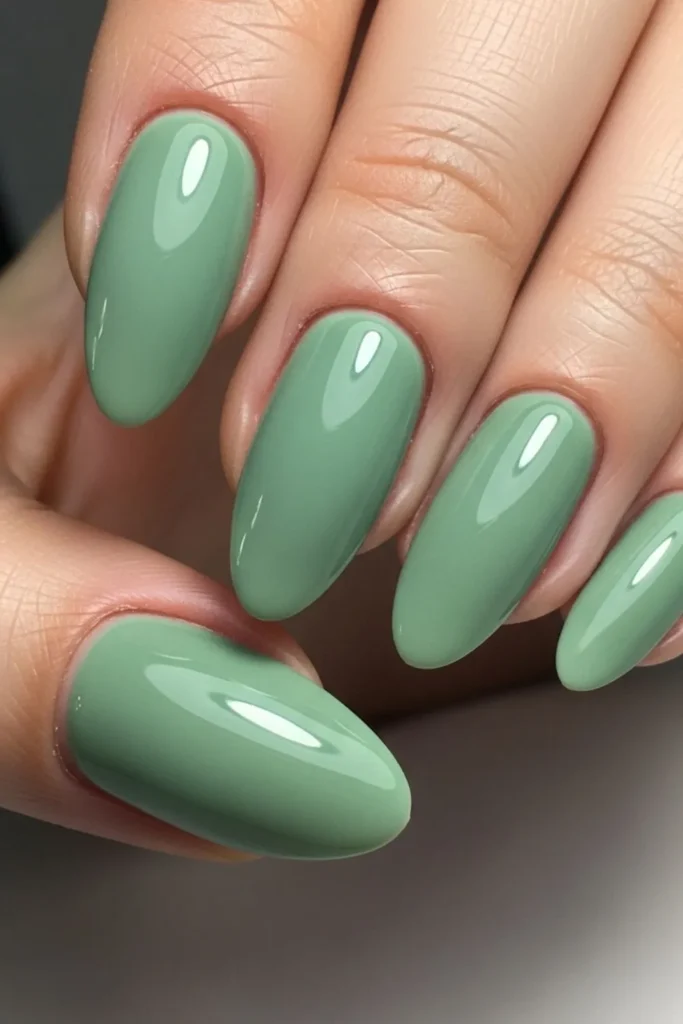 25 Sage Green Spring Nails That Look Effortlessly Chic in 2026 9 Sage Green Spring Nails