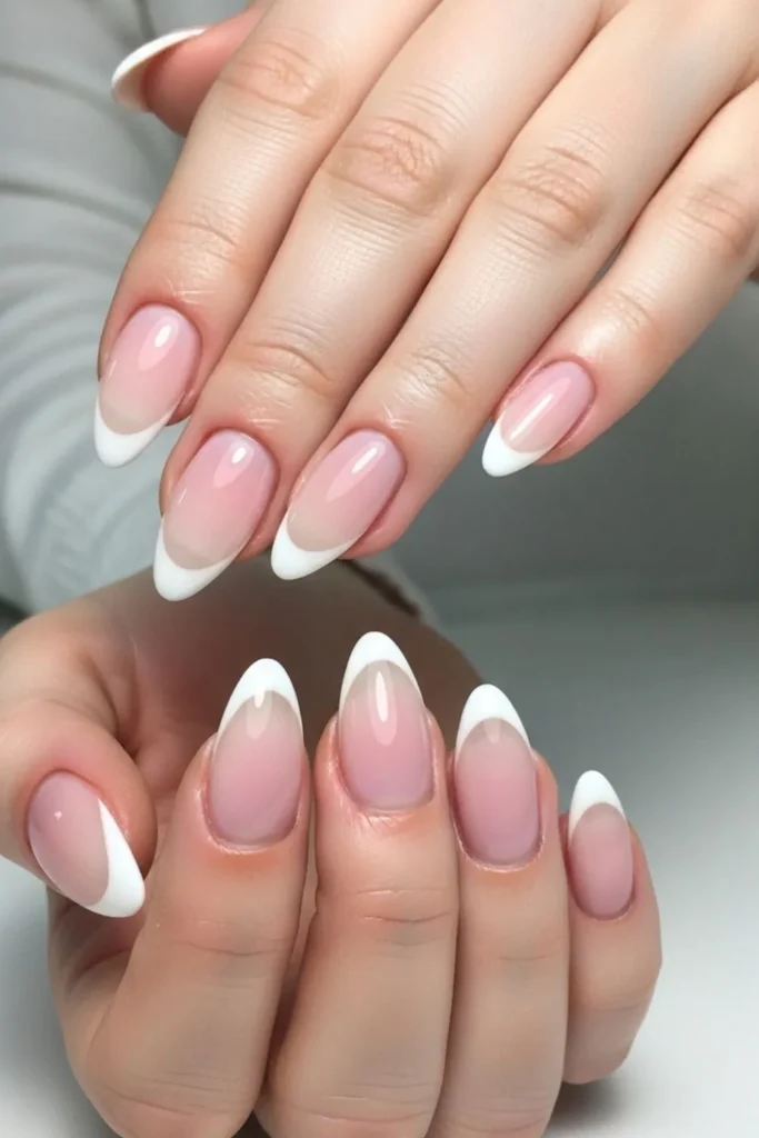 17 Stunning Spring Almond French Tips That Feel Fresh, Modern, and Totally Wearable 3 Spring Almond French Tips