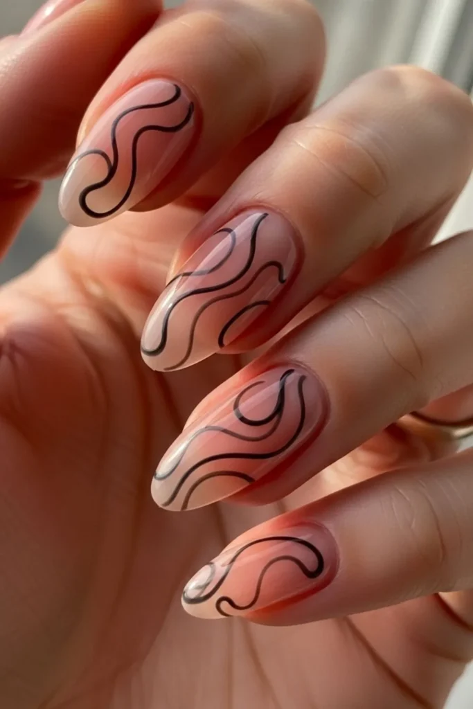 22 Spring Swirl Nails That Look Expensive Without the Salon Price Tag 8 Spring Swirl Nails