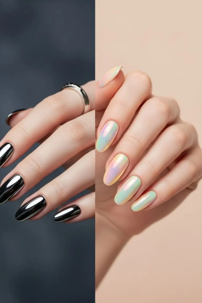 23 Spring Chrome Nails That Look Expensive Without the Salon Price Tag 2 Spring Chrome Nails