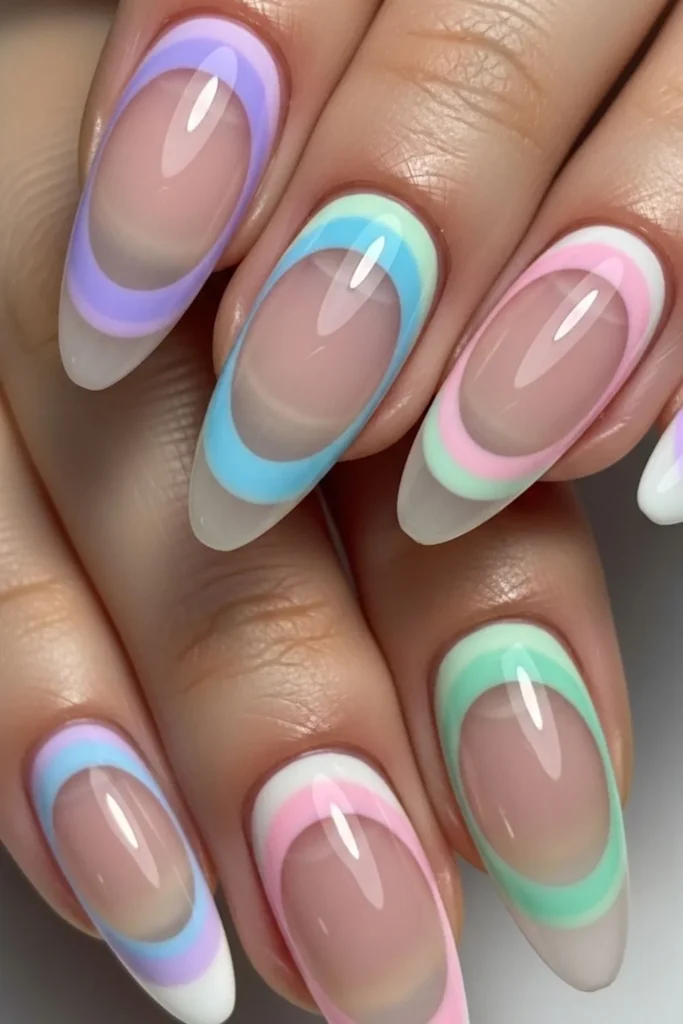 39 Spring French Tip Nails That Feel Fresh Without Trying Too Hard 9 Spring French Tip Nails