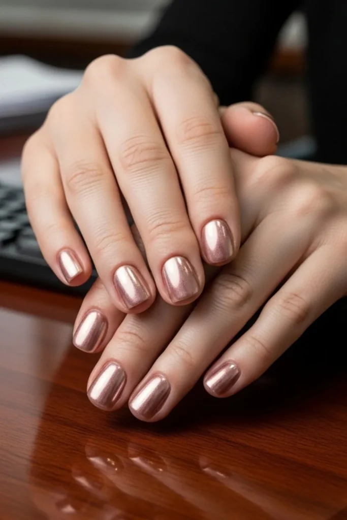 61 Gold Chrome Nails That Look Expensive and Wear Like a Dream in 2026 5 Gold Chrome Nails