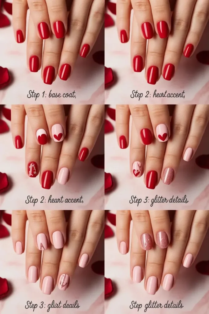 Valentine’s Day Nails Square Nails: 7 Stunning Designs That End Boring Looks 3 Valentine’s Day Nails Square Nails