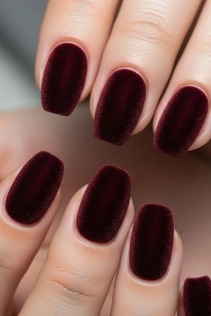 68 Velvet Nail Designs That Look Expensive Without the Salon Price Tag 2 Velvet Nail Designs