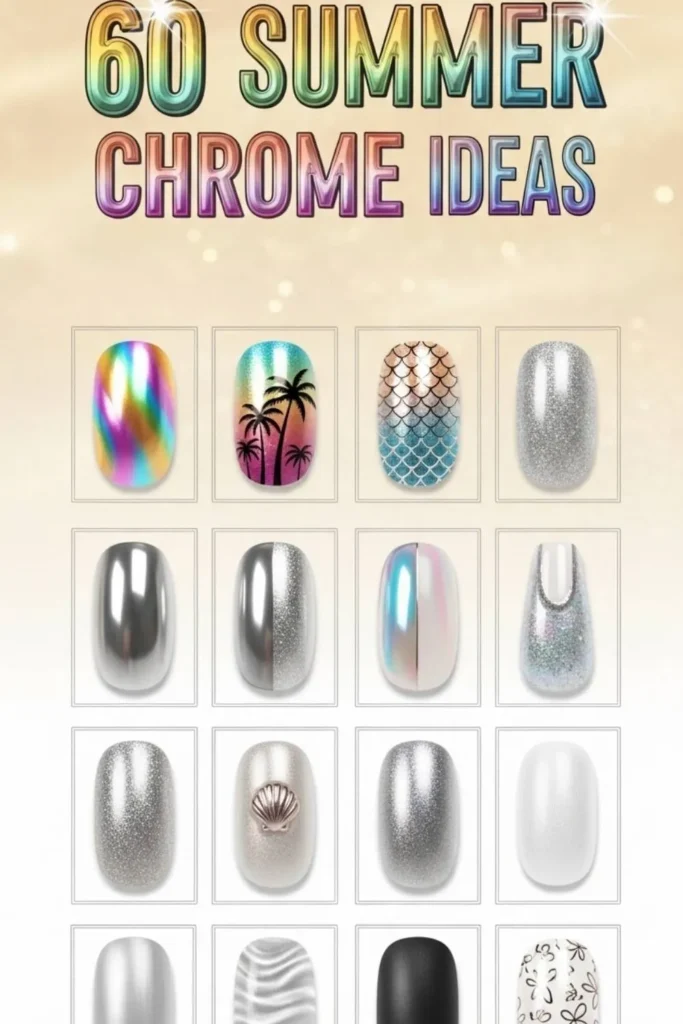 60 Summer Chrome Nails That Look Expensive in 2026 3 Summer Chrome Nails