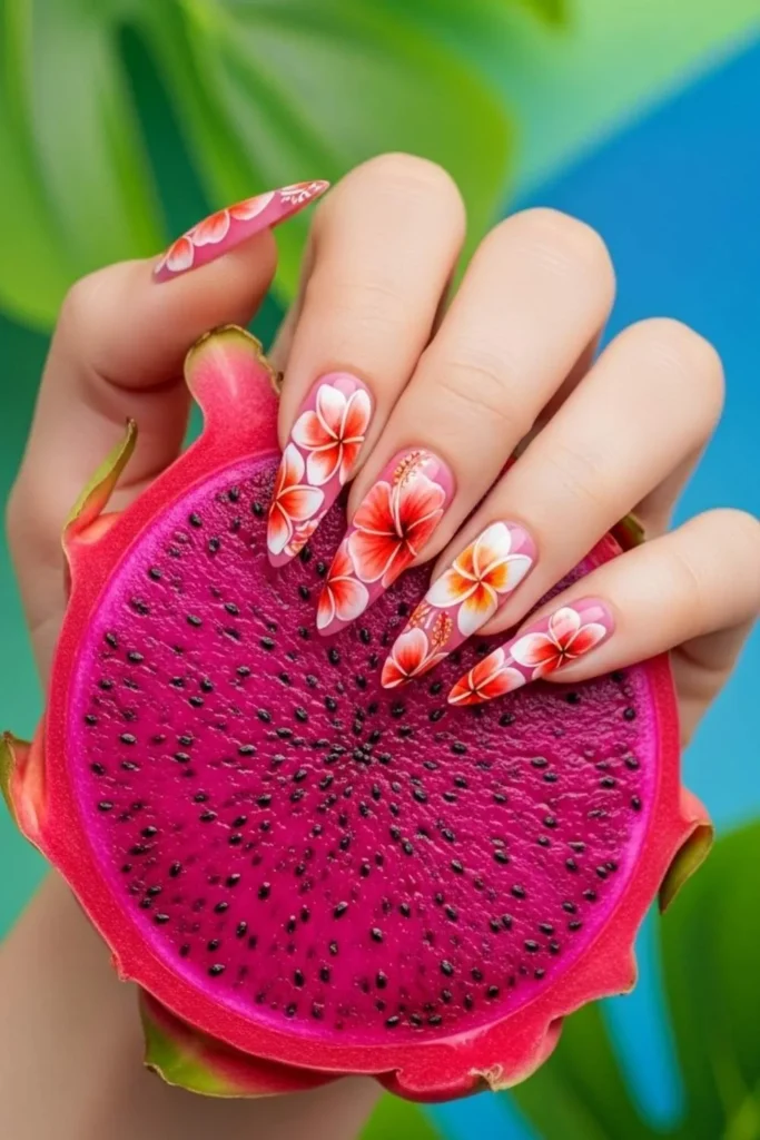 74 Summer Floral Nails That Look Expensive Without the Salon Price Tag (2026) 4 Summer Floral Nails