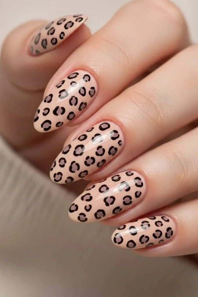 87 Neutral Leopard Nails Ideas That Look Expensive and Effortless in 2026 8 Neutral Leopard Nails