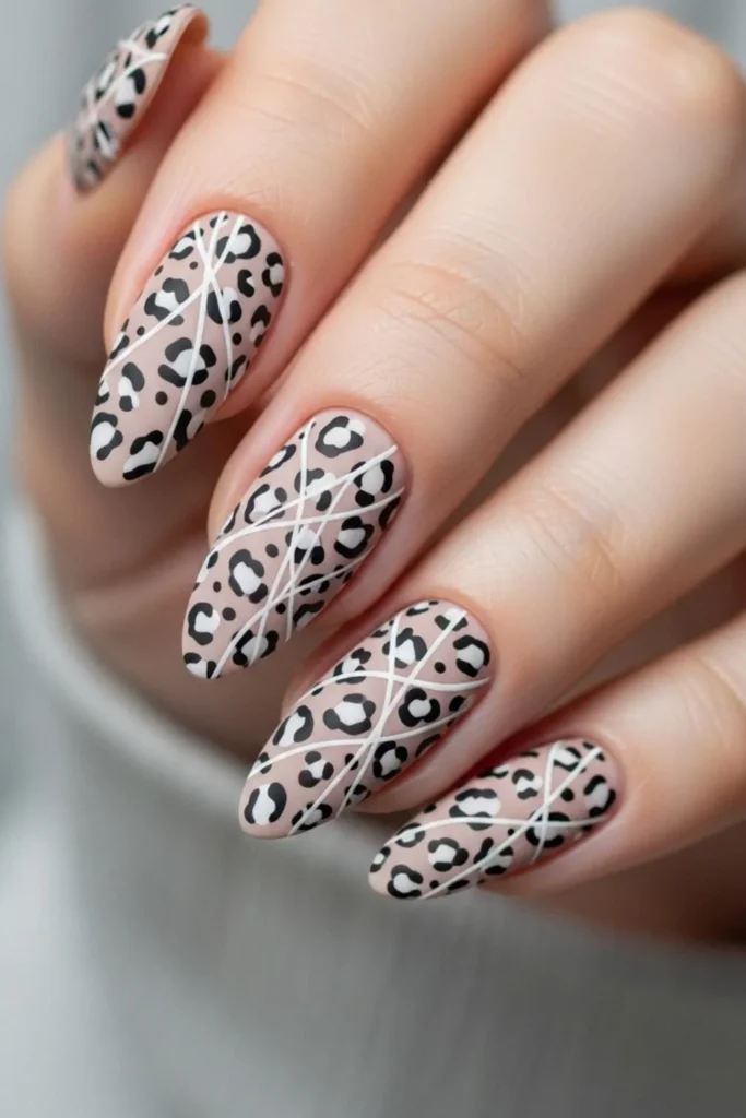 87 Neutral Leopard Nails Ideas That Look Expensive and Effortless in 2026 14 Neutral Leopard Nails