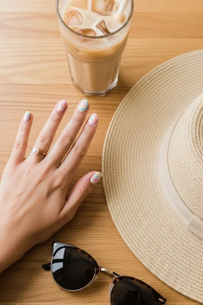 73 Summer Swirl Nails That Look Expensive Without the Salon Price Tag (2026) 3 Summer Swirl Nails