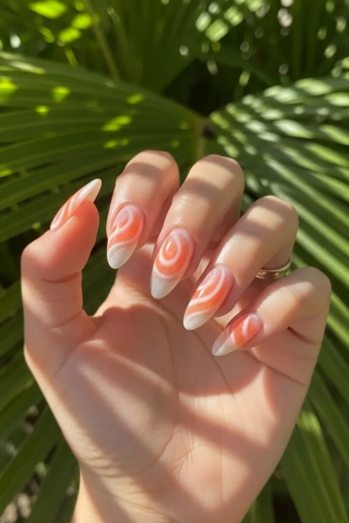 73 Summer Swirl Nails That Look Expensive Without the Salon Price Tag (2026) 4 Summer Swirl Nails