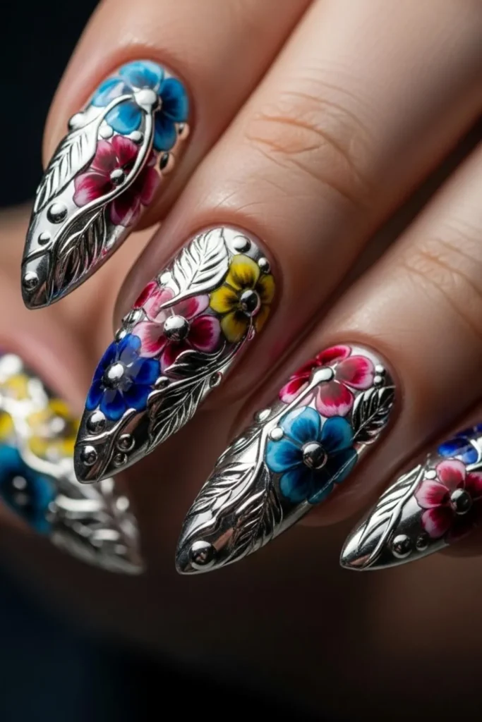 74 Summer Floral Nails That Look Expensive Without the Salon Price Tag (2026) 13 Summer Floral Nails
