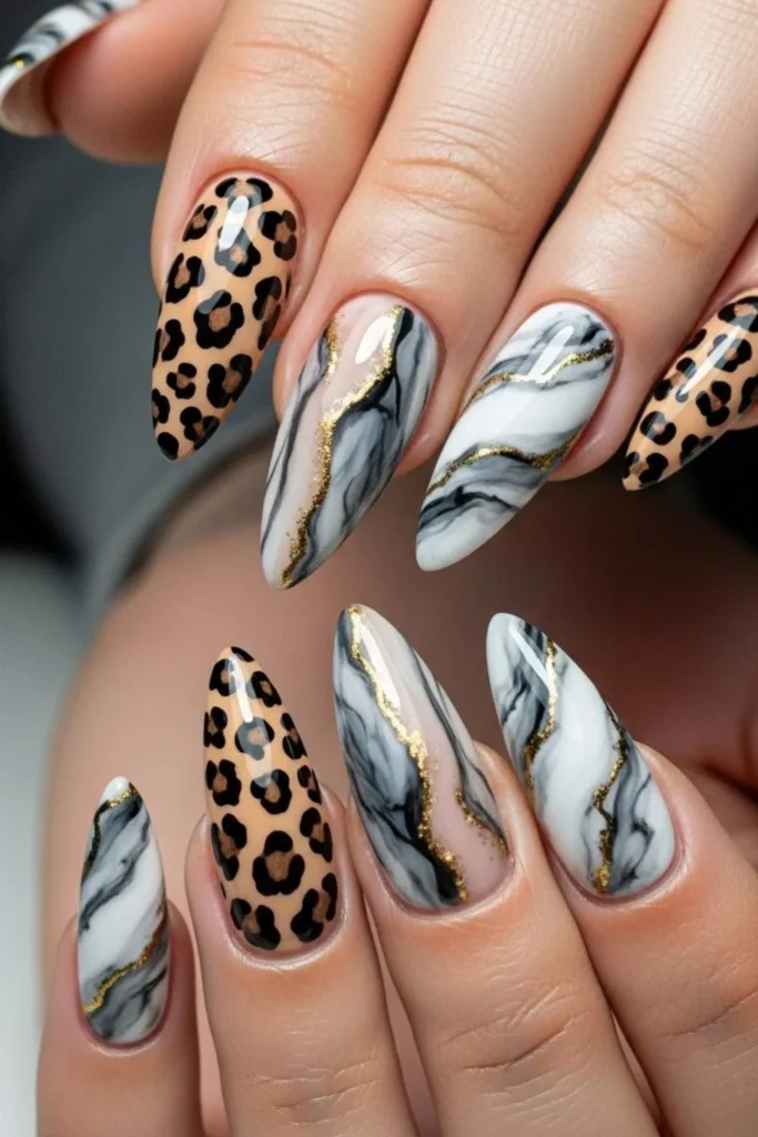 86 Leopard Print Nails That Look Expensive Without Trying Too Hard 10 Leopard Print Nails