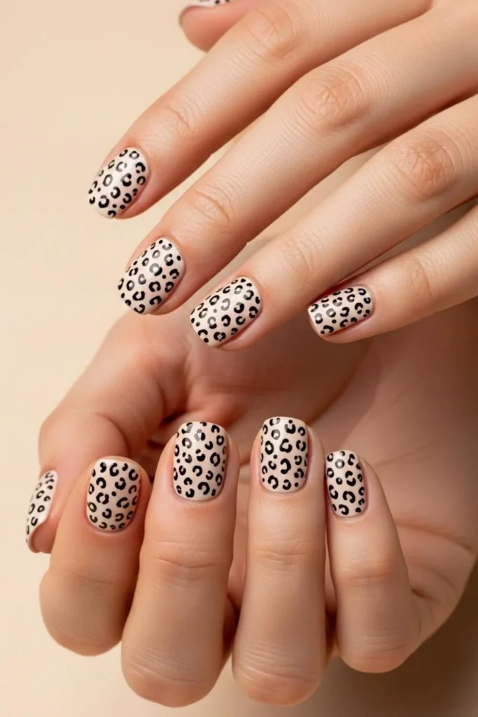 86 Leopard Print Nails That Look Expensive Without Trying Too Hard 6 Leopard Print Nails