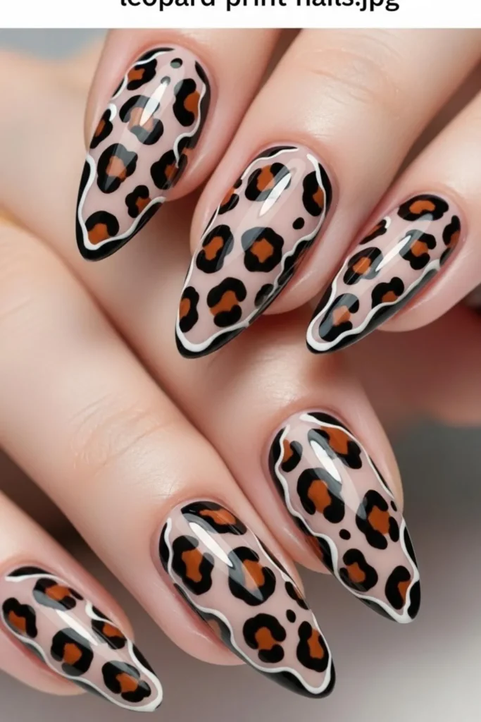 86 Leopard Print Nails That Look Expensive Without Trying Too Hard 5 Leopard Print Nails